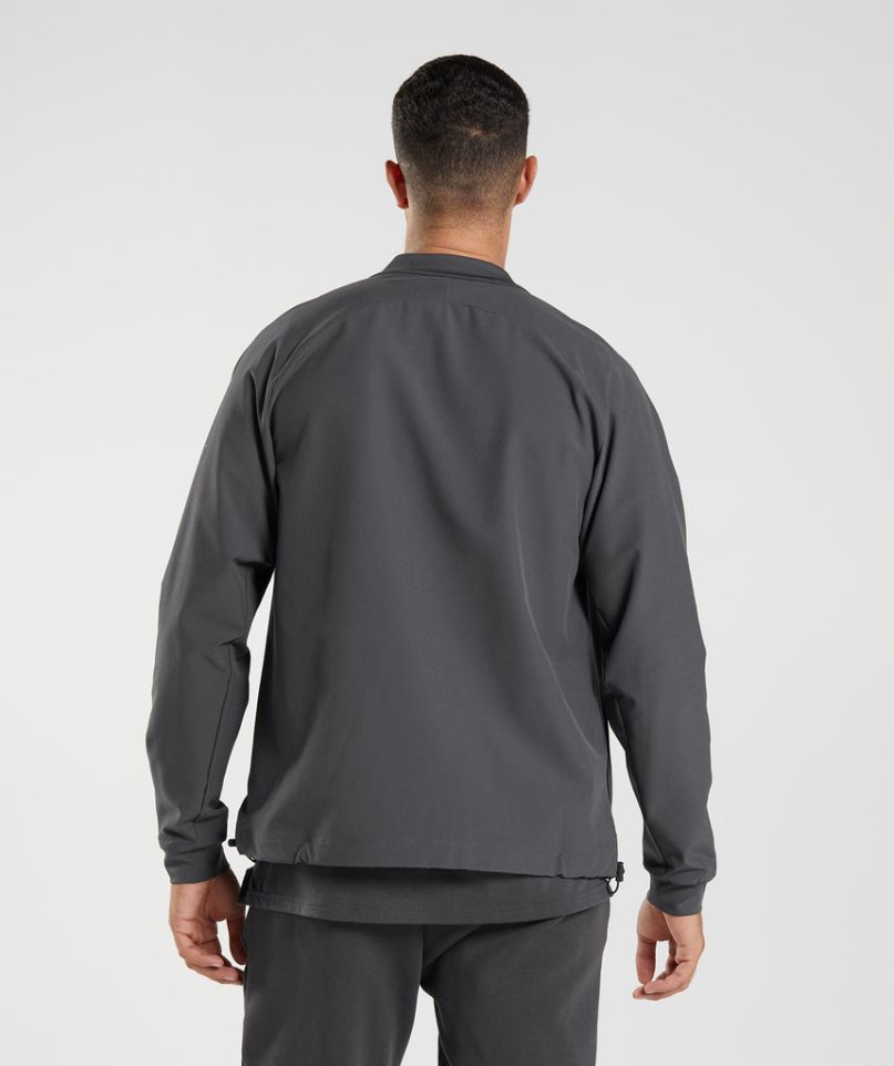 Men's Gymshark Studio Jackets Black | CA AD870N